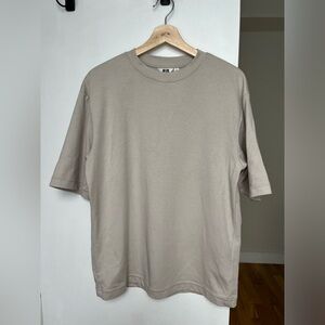 Uniqlo U x Lemaire Men’s Airism Beige Oversized Shirt Size S